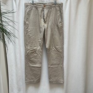 Banana Republic Tan Chinos Straight Fit Cotton Blend